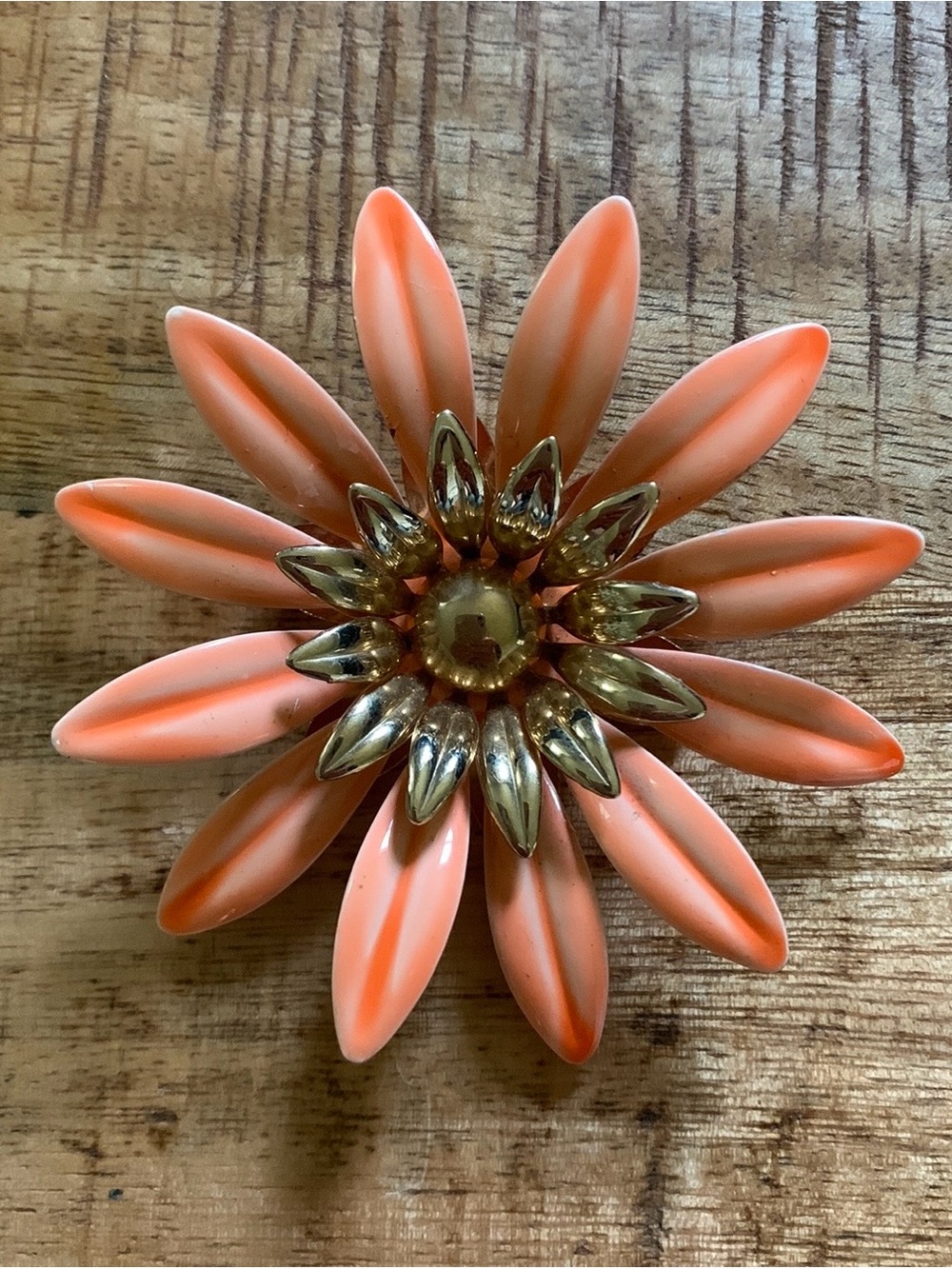 Vintage Sarah Coventry Enamel Flower Brooch